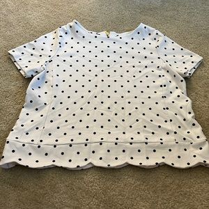 Talbots Polkadot Short-sleeve Shirt